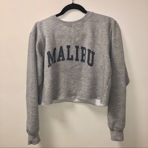 Brandy Melville Malibu cropped sweatshirt